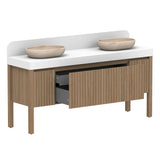 ADP Harper With Legs Floor Mount 1800mm Double Bowl Vanity Cabinet