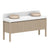 ADP Harper With Legs Floor Mount 1800mm Double Bowl Vanity Cabinet