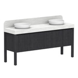 ADP Harper With Legs Floor Mount 1800mm Double Bowl Vanity Cabinet