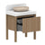 ADP Harper With Legs Floor Mount 750mm Single Center Bowl Vanity Cabinet