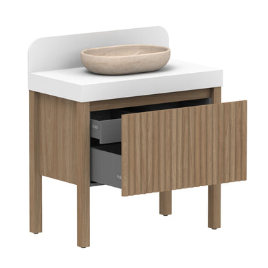 ADP Harper With Legs Floor Mount 900mm Single Center Bowl Vanity Cabinet