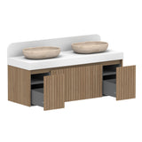 ADP Harper Wall Hung 1435mm Double Bowl Vanity Cabinet