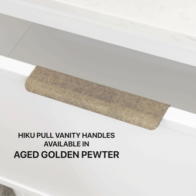 Tura Shaker 900mm Curved Wall Hung Vanity Cabinet, Matte White