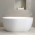 Byron Egg 1300mm Oval Artificial Stone Freestanding Bath, Matte White