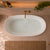 Byron Egg 1400mm Oval Artificial Stone Freestanding Bath, Matte White