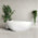 Byron Egg 1500mm Oval Artificial Stone Freestanding Bath, Gloss White