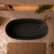 Byron Egg 1500mm Oval Artificial Stone Freestanding Bath, Matte Black