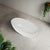 Byron Egg 1500mm Oval Artificial Stone Freestanding Bath, Matte White