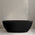 Byron Egg 1600mm Oval Artificial Stone Freestanding Bath, Matte Black