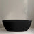 Byron Egg 1600mm Oval Artificial Stone Freestanding Bath, Matte Black
