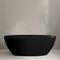 Byron Egg 1600mm Oval Artificial Stone Freestanding Bath, Matte Black
