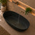 Byron Egg 1600mm Oval Artificial Stone Freestanding Bath, Matte Black