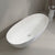 Byron Egg 1600mm Oval Artificial Stone Freestanding Bath, Matte White
