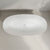 Byron Egg 1600mm Oval Artificial Stone Freestanding Bath, Matte White