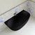 Byron Egg 1500mm Back to Wall Artificial Stone Freestanding Bath, Matte Black