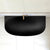 Byron Egg 1500mm Back to Wall Artificial Stone Freestanding Bath, Matte Black
