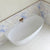 Byron Egg 1700mm Back to Wall Artificial Stone Freestanding Bath, Matte White