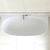 Byron Egg 1700mm Back to Wall Artificial Stone Freestanding Bath, Matte White