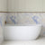 Byron Egg 1500mm Left Corner Artificial Stone Freestanding Bath, Matte White