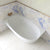 Byron Egg 1500mm Left Corner Artificial Stone Freestanding Bath, Matte White