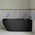 Byron Egg 1500mm Right Corner Artificial Stone Freestanding Bath, Matte Black
