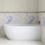 Byron Egg 1500mm Right Corner Artificial Stone Freestanding Bath, Matte White