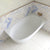 Byron Egg 1500mm Right Corner Artificial Stone Freestanding Bath, Matte White