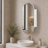 Classic Jewel 400mm x 900mm Mirrored Shaving Cabinet, Matte White