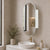 Classic Jewel 400mm x 900mm Mirrored Shaving Cabinet, Matte White