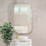 Classic Jewel 600mm x 1000mm Mirrored Shaving Cabinet, Matte White