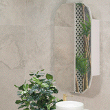 Classic Jewel 600mm x 1000mm Mirrored Shaving Cabinet, Matte White