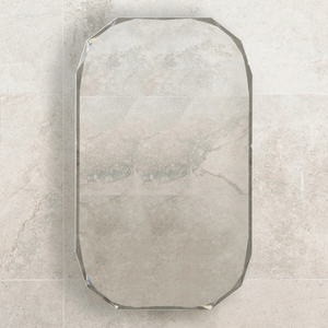 Classic Jewel 600mm x 1000mm Mirrored Shaving Cabinet, Matte White