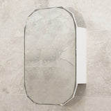 Classic Jewel 600mm x 1000mm Mirrored Shaving Cabinet, Matte White