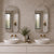 Arch Jewel 450mm x 900mm Mirrored Shaving Cabinet, Matte White