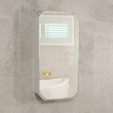 Radiant Jewel 450mm x 900mm Mirrored Shaving Cabinet, Matte White