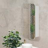 Radiant Jewel 450mm x 900mm Mirrored Shaving Cabinet, Matte White