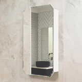 Radiant Jewel 450mm x 900mm Mirrored Shaving Cabinet, Matte White