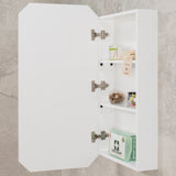 Radiant Jewel 450mm x 900mm Mirrored Shaving Cabinet, Matte White