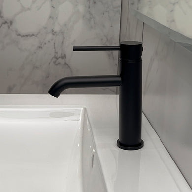 Profile III Short Basin Mixer, Chromium Matte Black