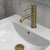 Profile III Short Basin Mixer, PVD Brushed Brass Gold