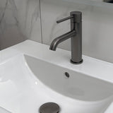 Profile III Short Basin Mixer, PVD Brushed Gunmetal