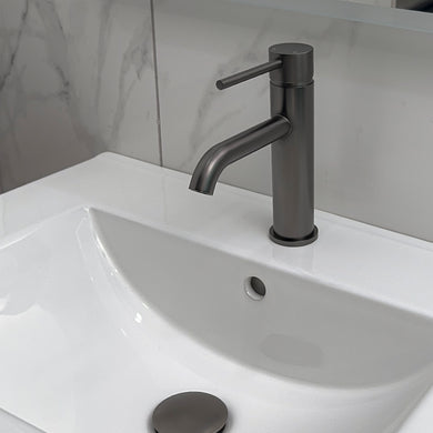 Profile III Short Basin Mixer, PVD Brushed Gunmetal