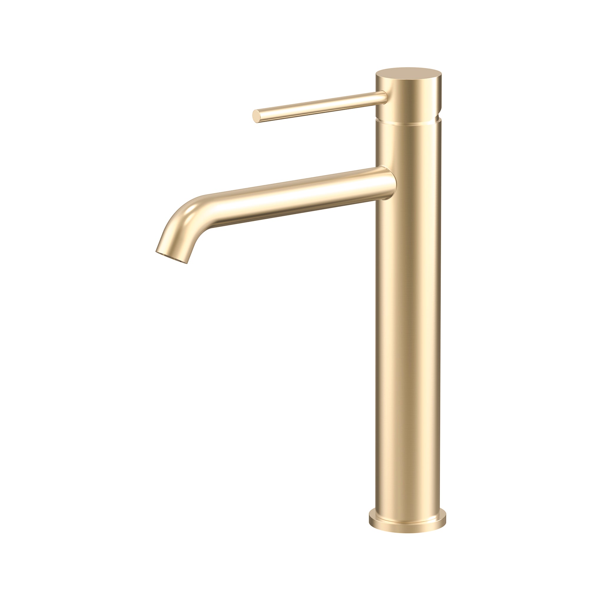 Profile III Tall Basin Mixer, PVD Brushed Brass Gold