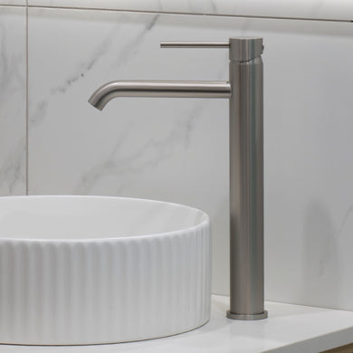 Profile III Extra Tall Basin Mixer, Brushed SS Nickel