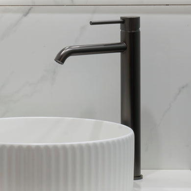 Profile III Extra Tall Basin Mixer, PVD Brushed Gunmetal