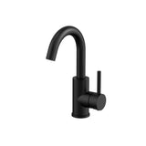 Profile III Swiveling Gooseneck Basin Mixer, Chromium Matte Black