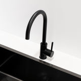 Profile III Gooseneck Sink Mixer, Chromium Matte Black
