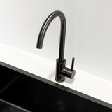 Profile III Gooseneck Sink Mixer, PVD Brushed Gunmetal