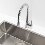 Profile III Gooseneck Kitchen Sink Mixer with Pull-Out, Polished Chrome