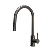 Profile III Gooseneck Kitchen Sink Mixer with Pull-Out, PVD Brushed Gunmetal